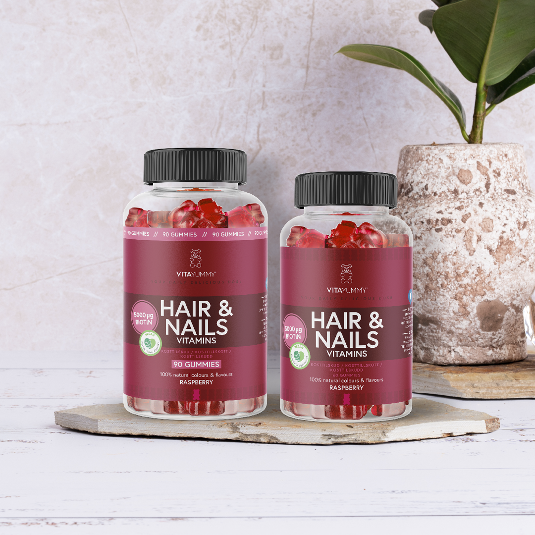 Hair & Nails Raspberry 90 st.